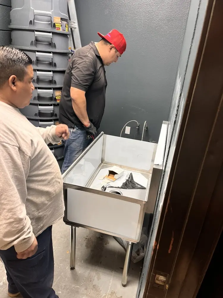 Commercial plumbing and sink installation in Laurel Hill